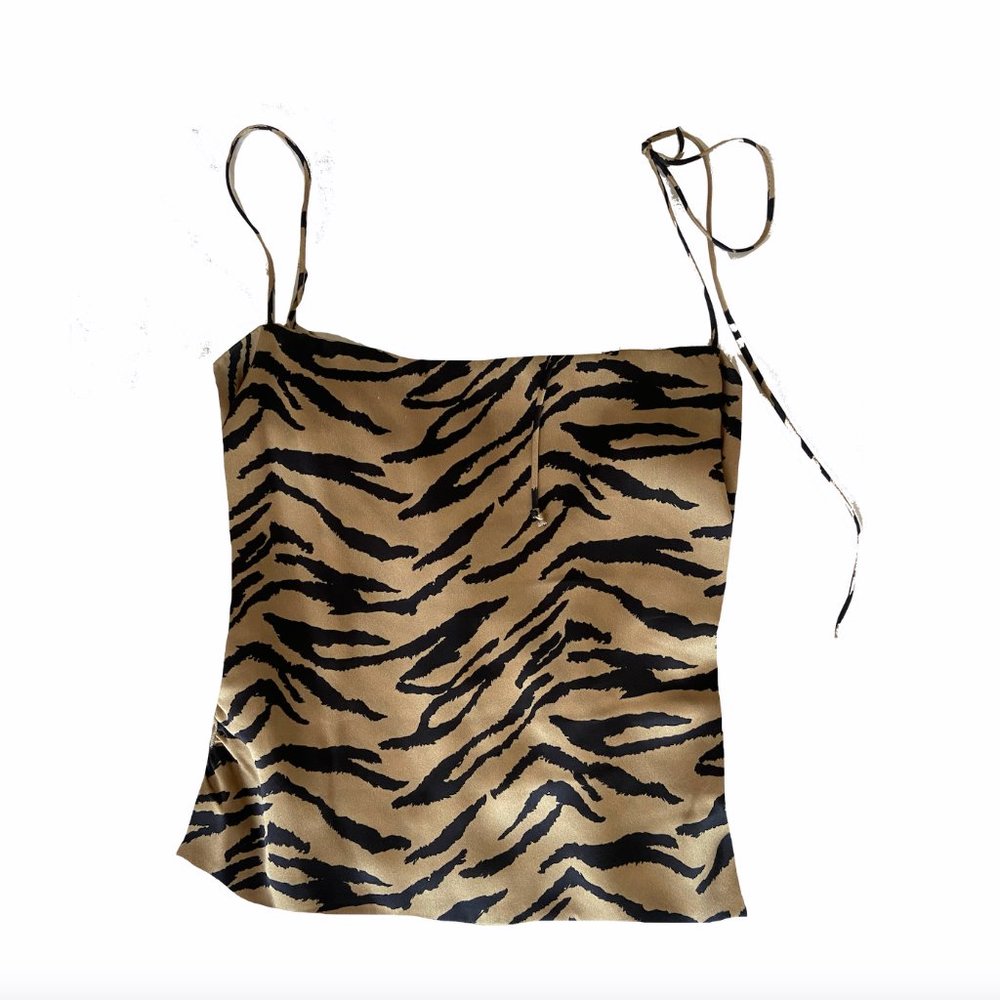REFORMATION LUCREZIA CAMISOLE TANK IN TIGER